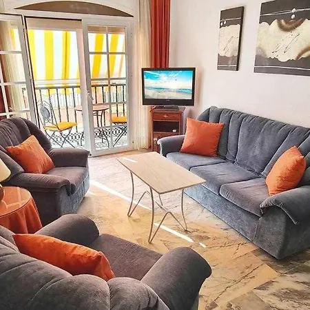 Lägenhet Centrico Apartamento Con Vistas Al Mar Y Terraza A 20m Playa